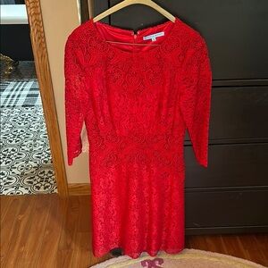 Like new Antonio Melani lace cocktail dress; sz 6